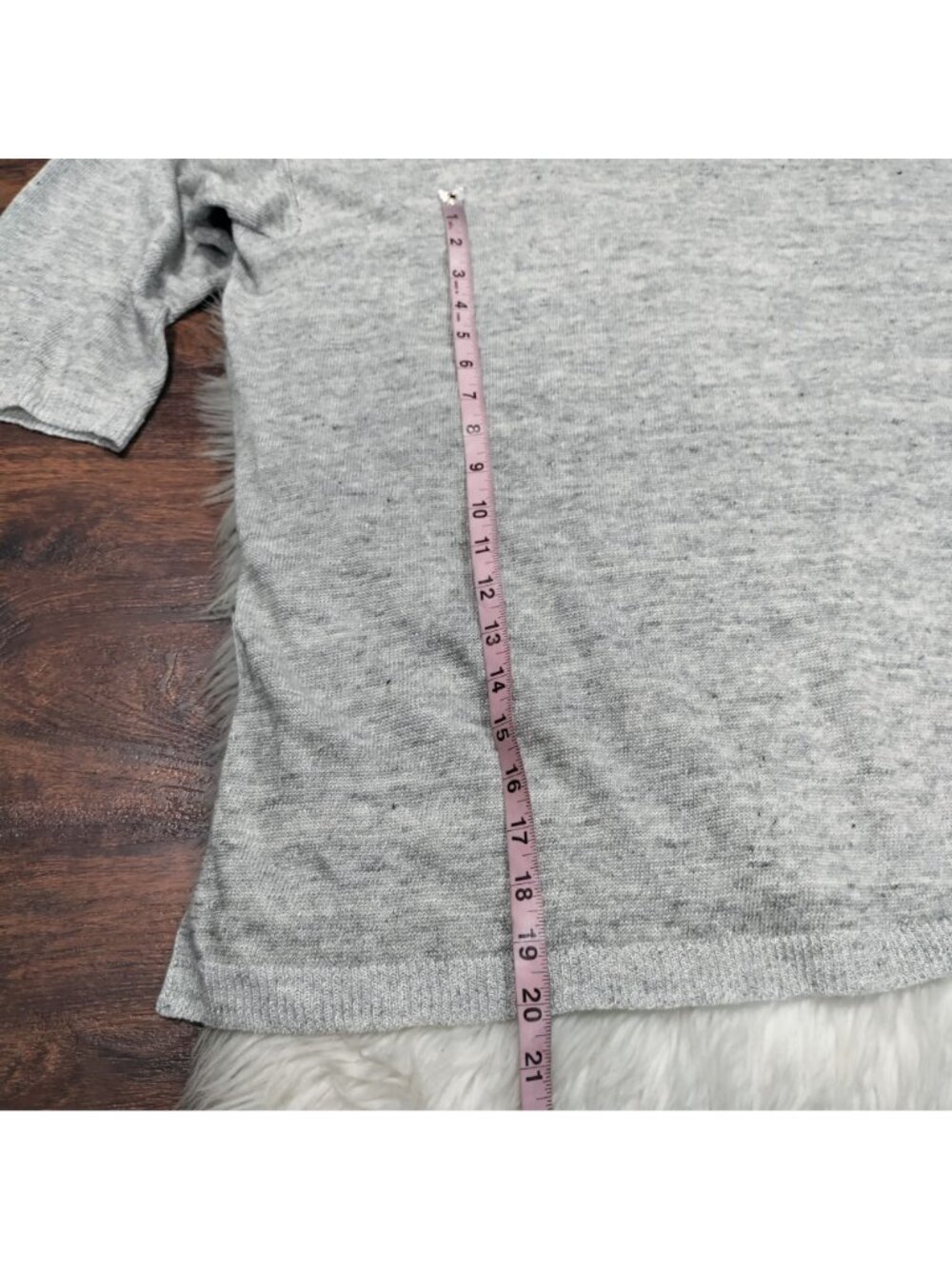 NWT Eileen Fisher Organic Linen Melange Lagenlook SZ L Mock Artsey Sweater Gray - Picture 10 of 14